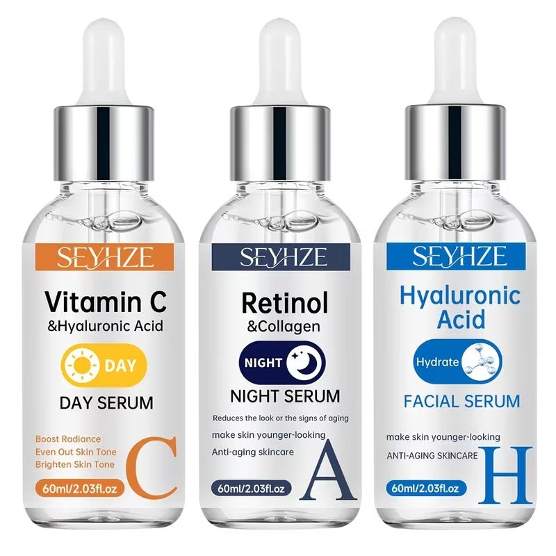 3-Piece Vitamin C, Retinol & Hydrating Serum Set