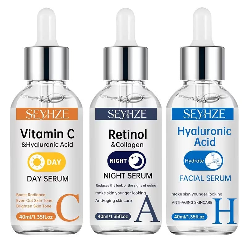 3-Piece Vitamin C, Retinol & Hydrating Serum Set