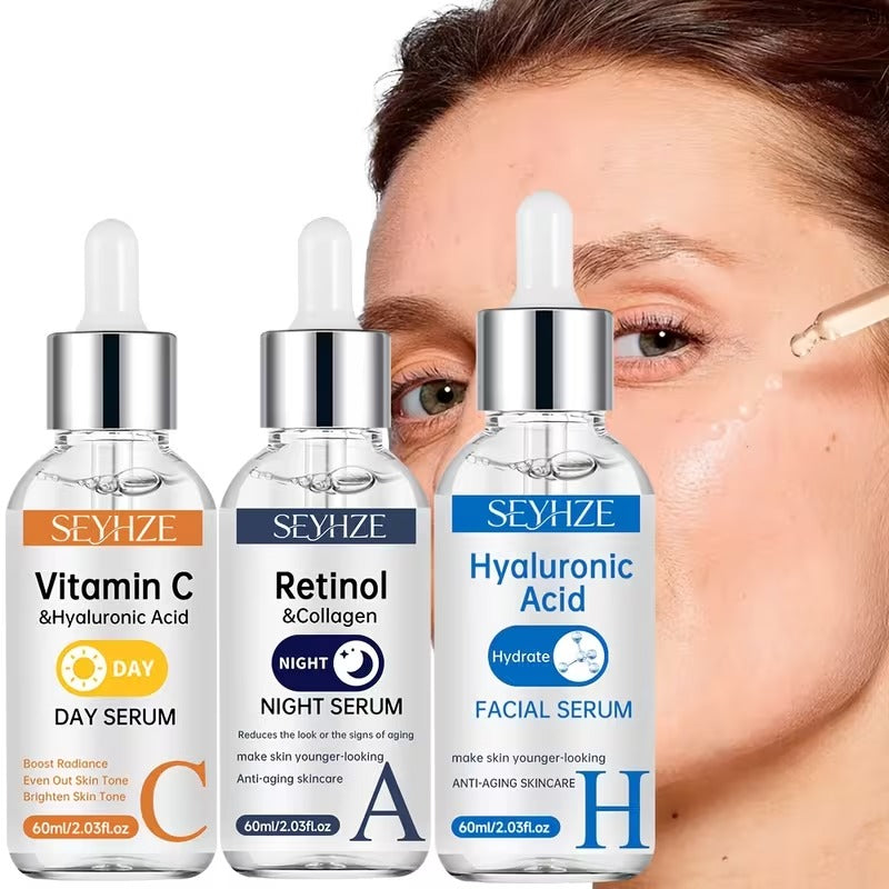 3-Piece Vitamin C, Retinol & Hydrating Serum Set