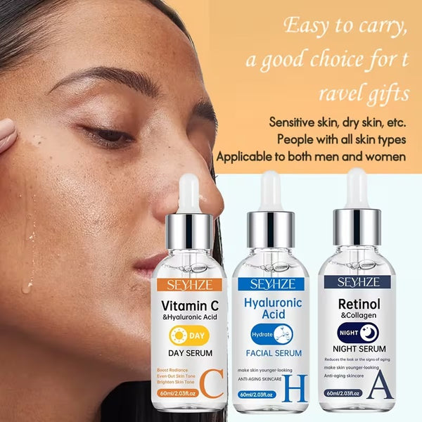 3-Piece Vitamin C, Retinol & Hydrating Serum Set